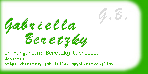 gabriella beretzky business card